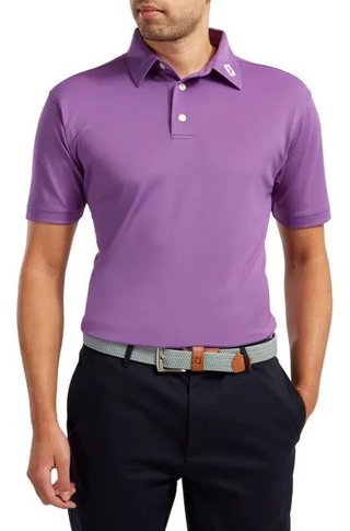 FootJoy Stretch Pique Solid herren polo, lila