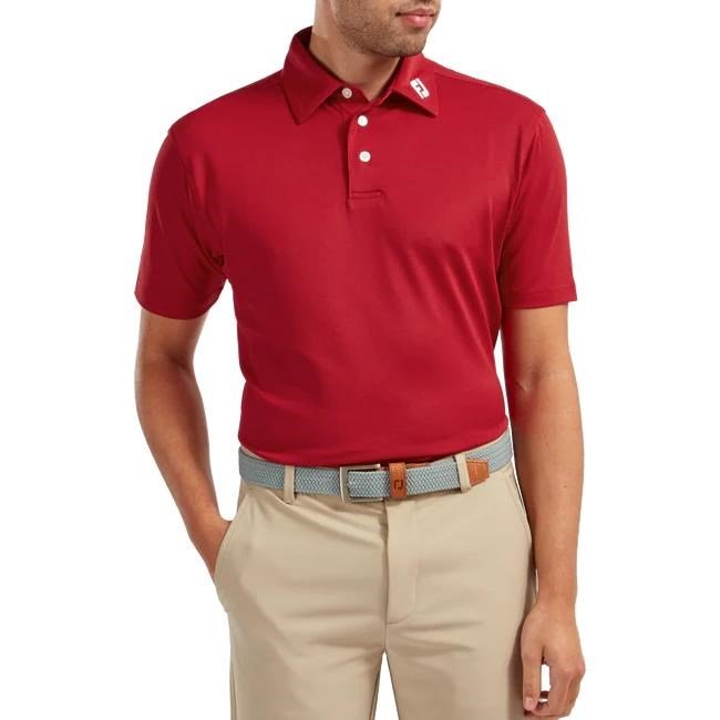FootJoy Stretch Pique Solid Athletic Fit, rot