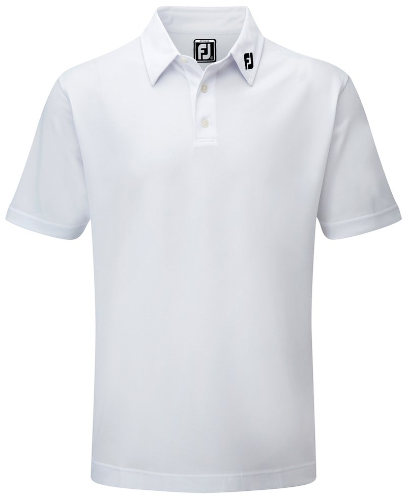 FootJoy Stretch Pique Solid Junior Poloshirt, weiss