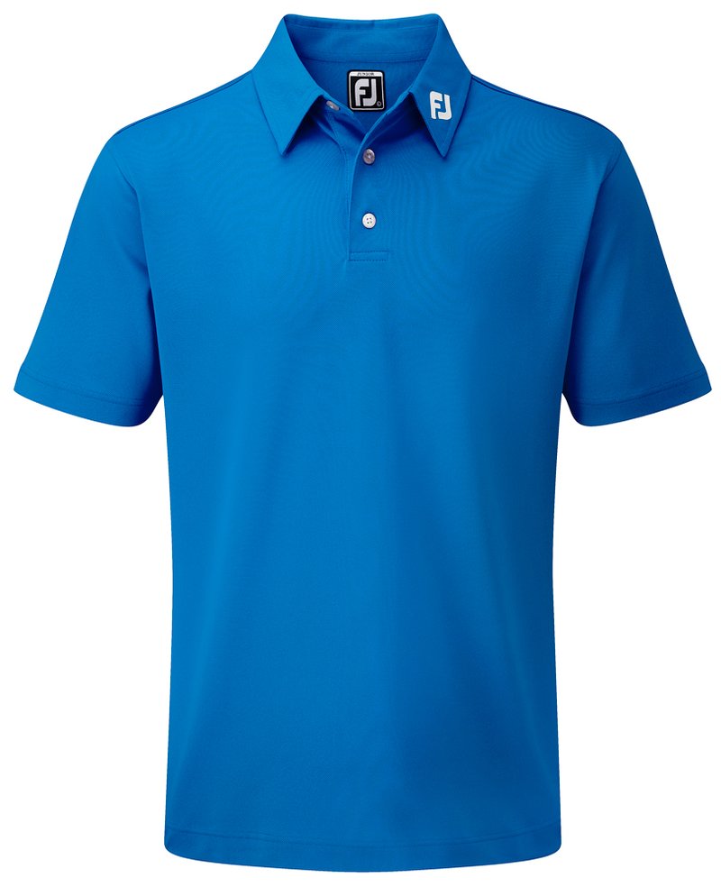FootJoy Stretch Pique Solid Junior Poloshirt, blau