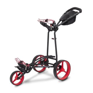 Big Max Autofold FF Golf Trolley, schwarz/rot