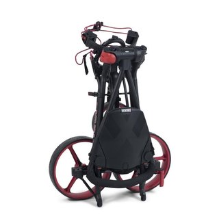 Big Max Autofold FF Golf Trolley, schwarz/rot