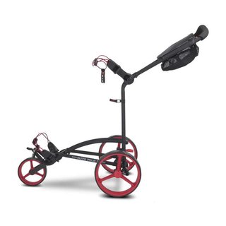 Big Max Autofold FF Golf Trolley, schwarz/rot