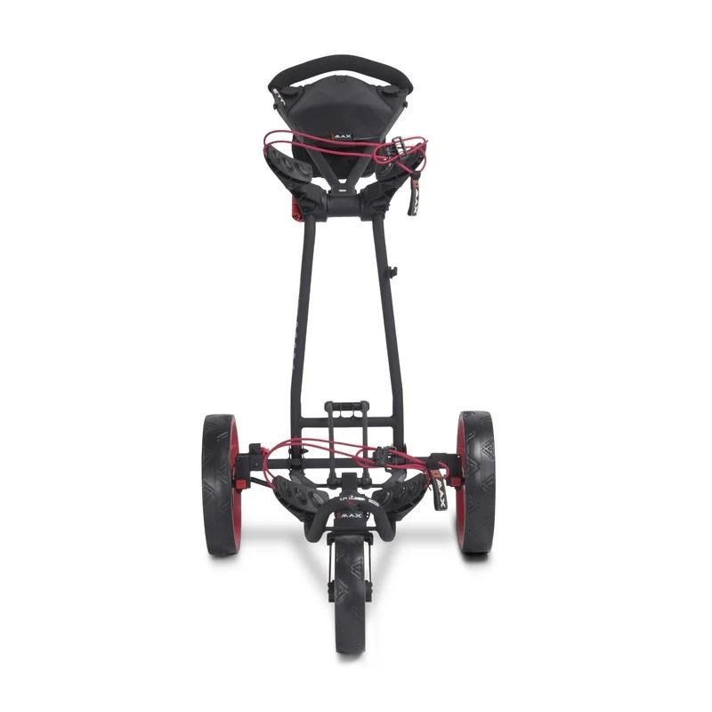 Big Max Autofold FF Golf Trolley, schwarz/rot