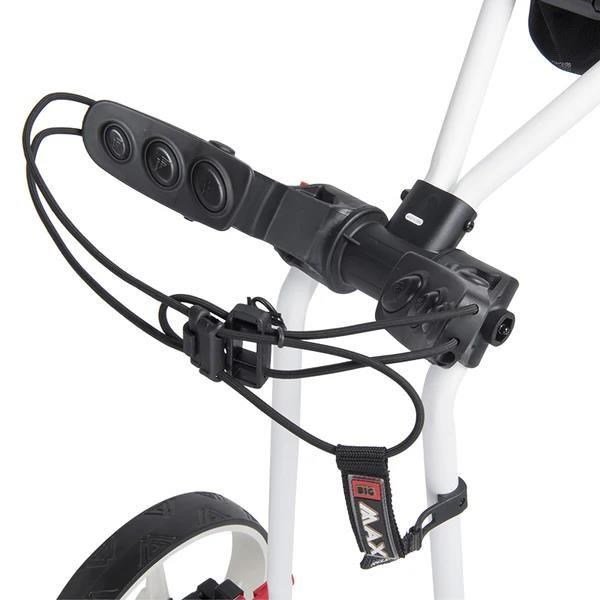 Big Max Autofold FF Golf Trolley, schwarz/rot