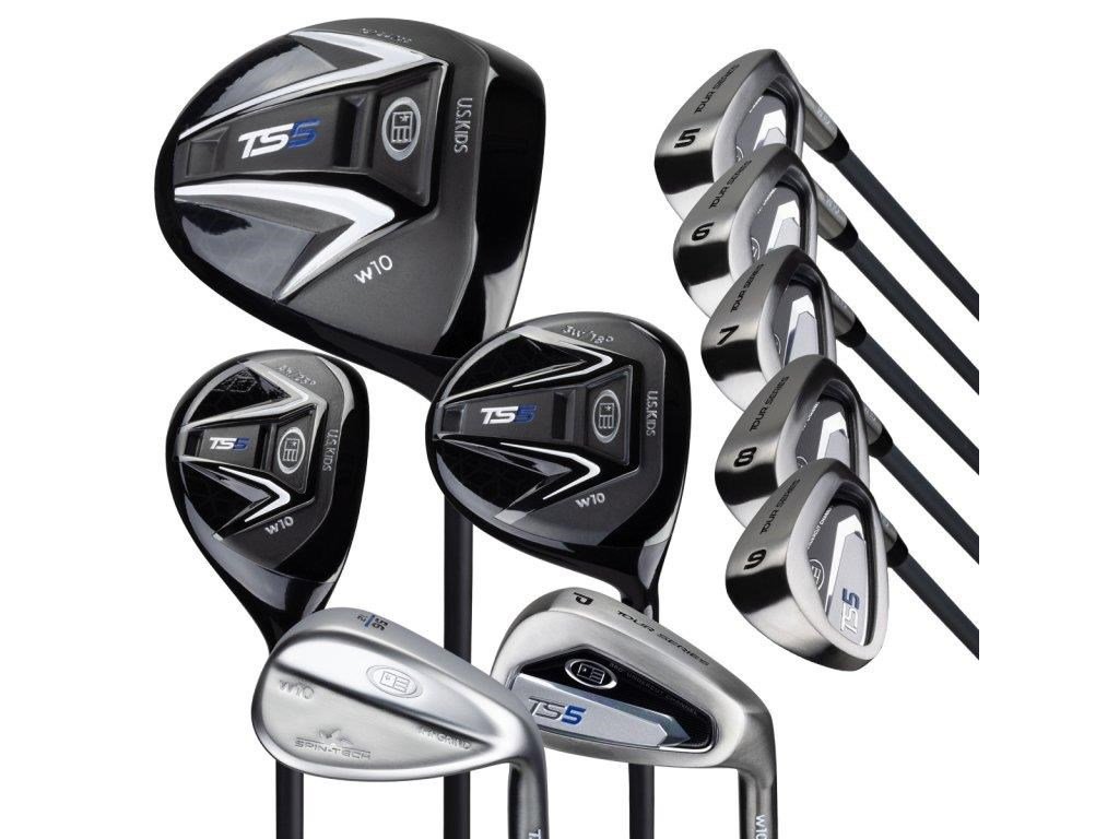 U.S. Kids Golf TS5-57 (145cm) 10-Club Golfset, Graphit