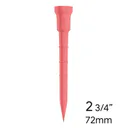 Lignum Tee Plastiktees 72mm, 12Stk., rosa
