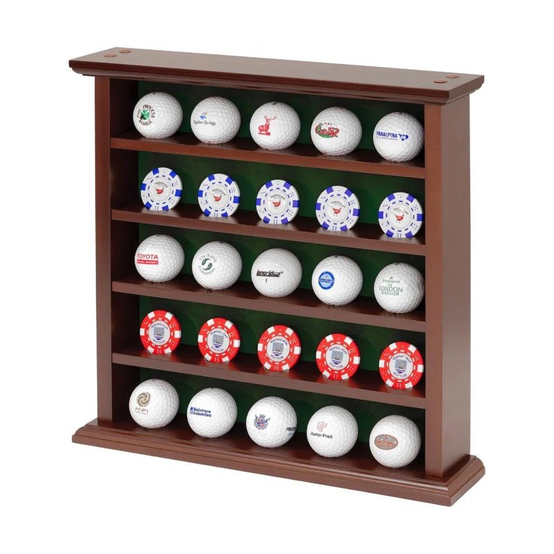 Longridge 25 Ball Wooden Display Rack Holzregal für 25 Golfbälle