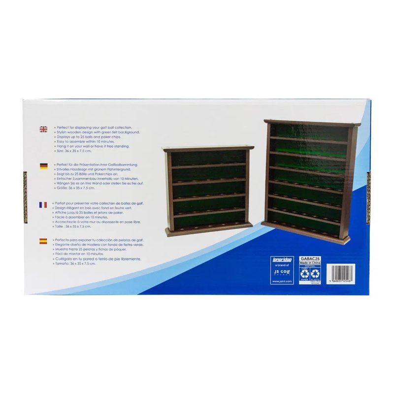 Longridge 25 Ball Wooden Display Rack Holzregal für 25 Golfbälle
