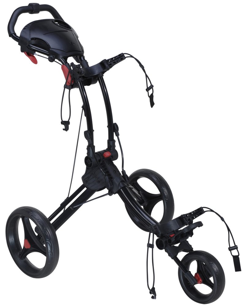 Spalding SP1 Dreirad Golf Trolley - schwarz
