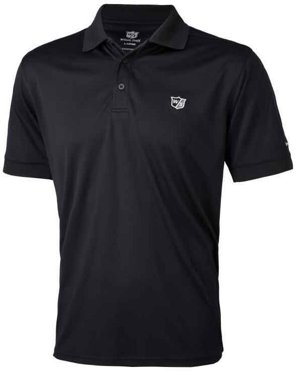 Wilson Authentic Herren Poloshirt, schwarz