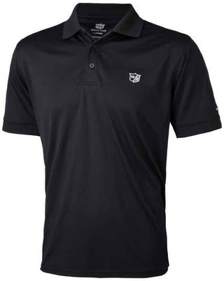 Wilson Authentic Herren Poloshirt, schwarz