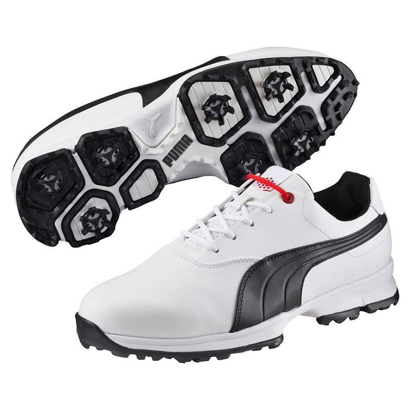Puma Golf Ace Herren Schuhe, weiss/schwarz