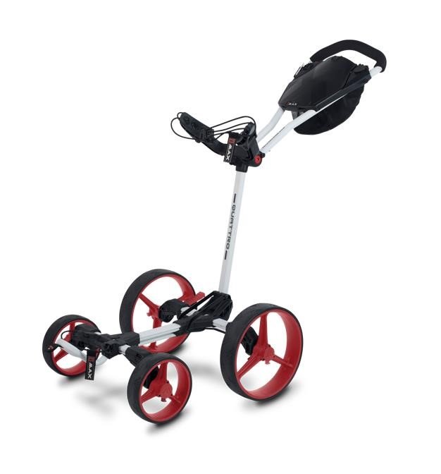 Big Max Blade Quattro Golf Trolley, weiss/rot