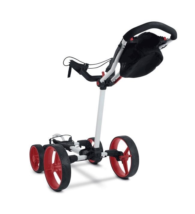 Big Max Blade Quattro Golf Trolley, weiss/rot