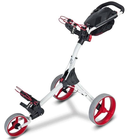 Big Max IQ+ Golftrolley, weiss/rot