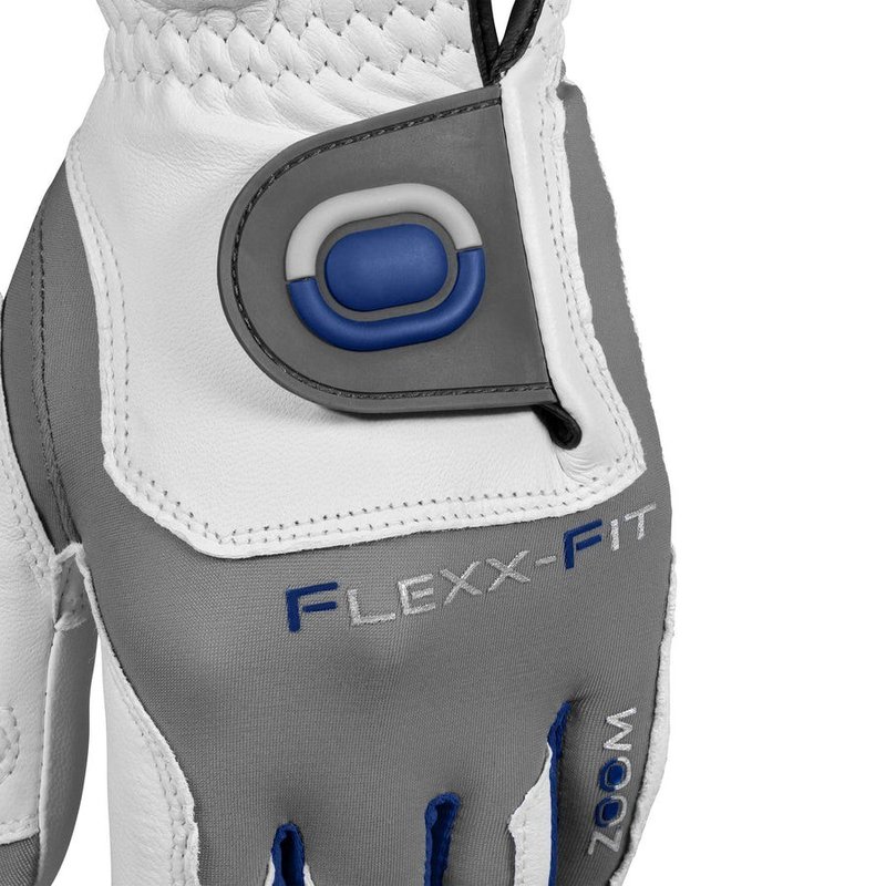 Zoom Tour Herren Handschuh, weiss/silber/blau