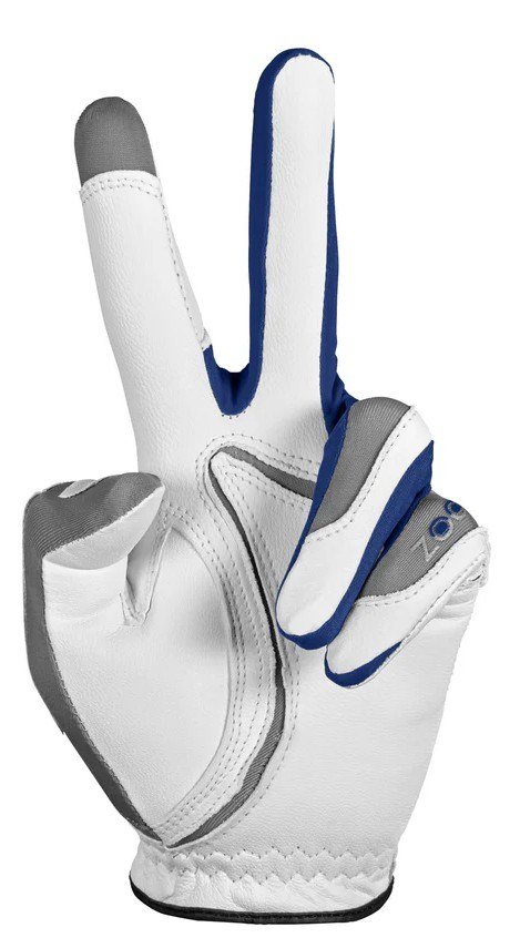 Zoom Tour Herren Handschuh, weiss/silber/blau