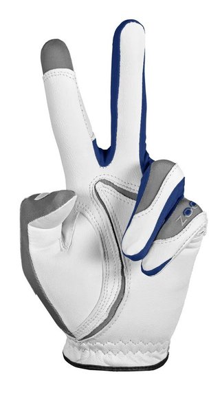 Zoom Tour Damen Handschuh, weiss/grau/blau