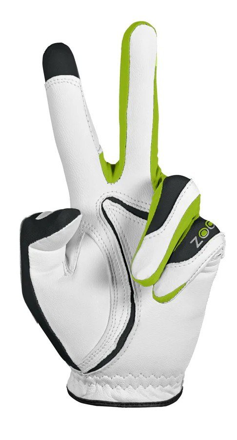 Zoom Tour Damen Handschuh, weiss/grau/limette