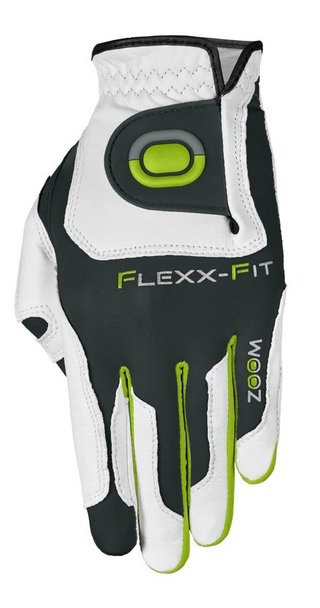 Zoom Grip Damen Golfhandschuh, weiss/grau/grün
