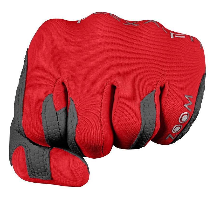 Zoom Weather Herren Handschuh, grau/rot
