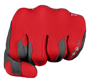 Zoom Weather Herren Handschuh, grau/rot