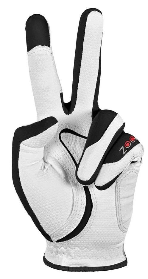 Zoom Weather Damen Handschuh, weiss/schwarz/rot