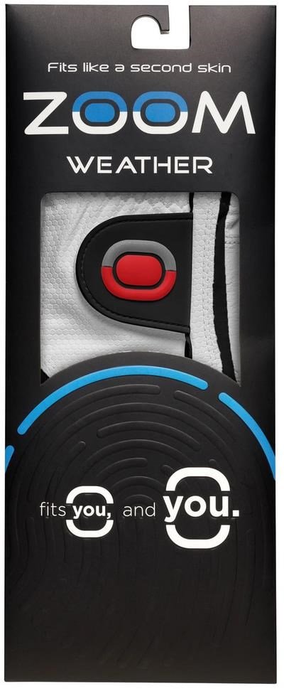 Zoom Weather Herren Handschuh, weiss/schwarz/rot