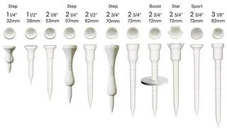 Lignum Tee Plastiktees 72mm, 10Stk., weiss + Disc