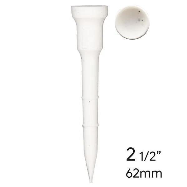 Lignum Tee Plastiktees 62mm, 12Stk., weiss