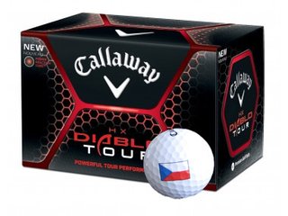 Callaway HX Diablo Tour golf balls, Czech flag, 1 ball