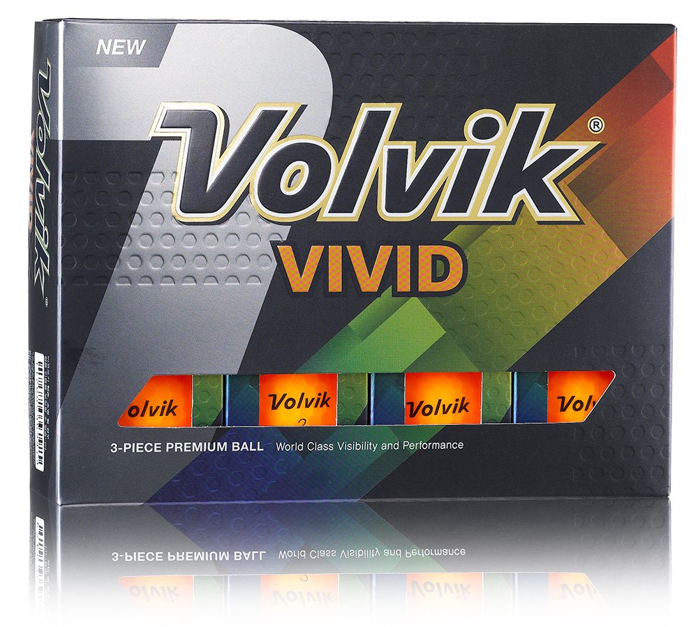 Volvik VIVID Golfbälle, orange