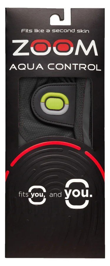 Zoom Aqua Control Herren Golfhandschuh, schwarz/grau/limette