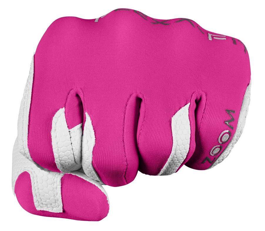 Zoom Zoom Weather Damen Golfhandschuh, weiß/fuchsia