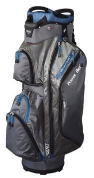PowerBilt TPX 9" Cartbag, grau/blau