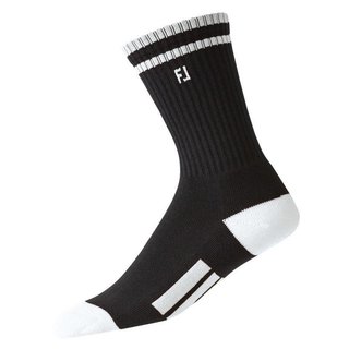 FootJoy ProDry Crew Kindersocken, 1Paar, schwarz/weiss