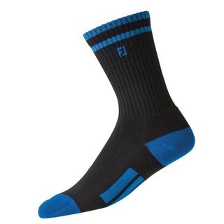 FootJoy ProDry Crew Kindersocken, 1Paar, schwarz/blau