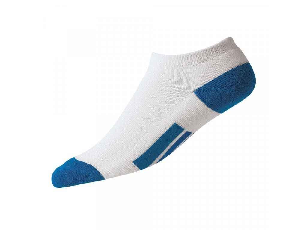 FootJoy ProDry Low Cut Kindersocken, 1Paar, weiss/blau