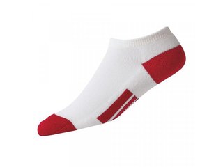 FootJoy ProDry Low Cut Kindersocken, 1Paar, weiss/rot