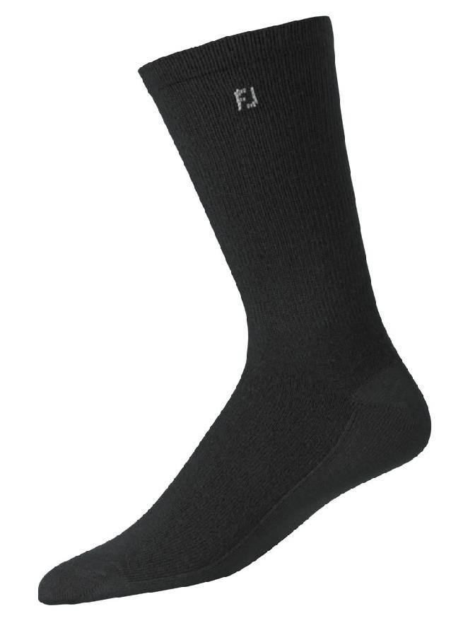FootJoy ProDry Lightweight Crew Herren Socken, 1Paar, schwarz