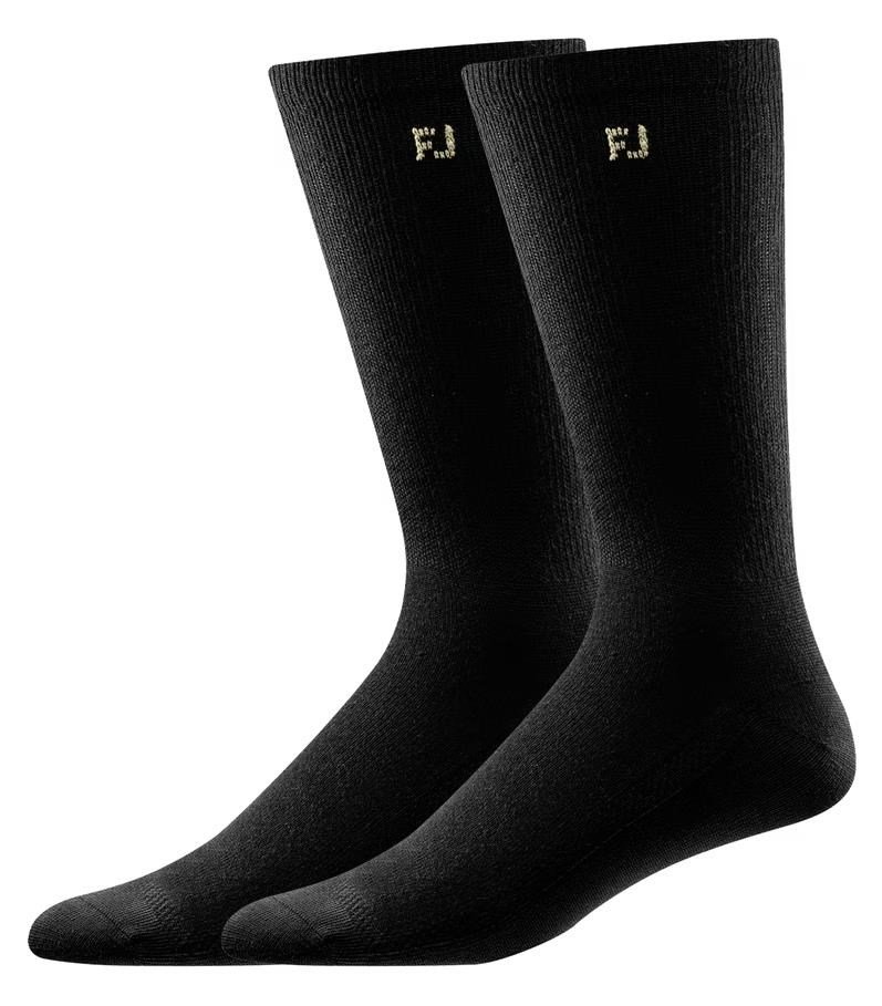 FootJoy ProDry Crew Herren Kurzsocken, 2Paar, schwarz