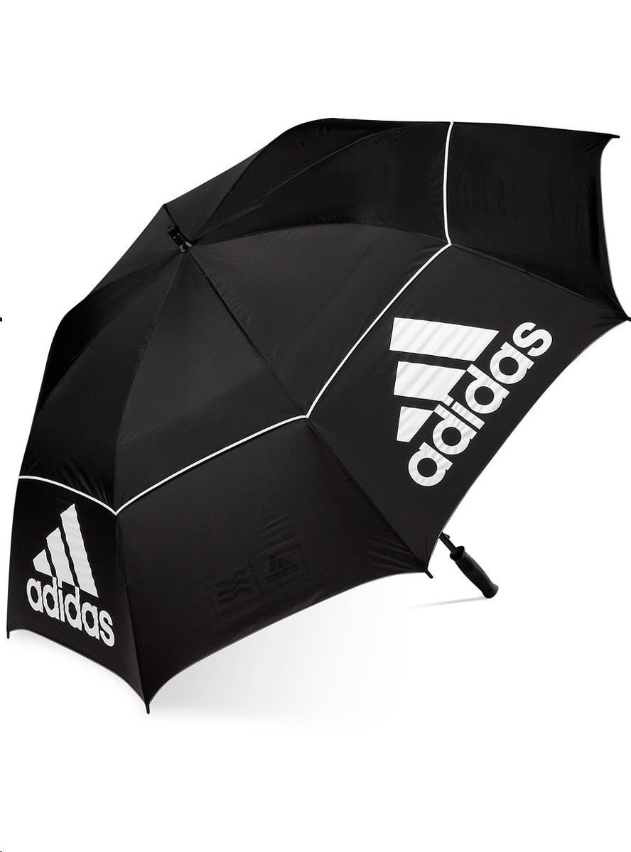 Adidas Double Canopy Regenschirm, schwarz, 64"