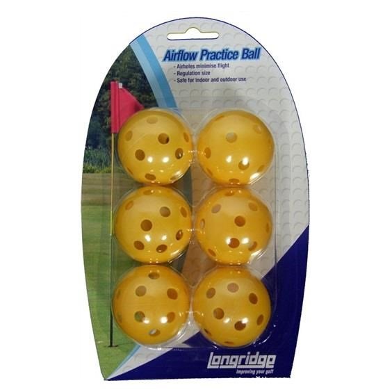Longridge Yellow Airflow Trainingsbälle, 6Stk.