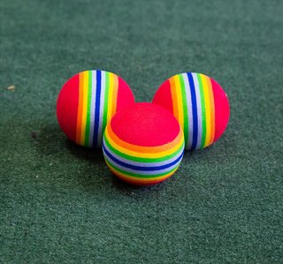 Longridge Multi-Coloured Foam Trainingsbälle, 6Stk.