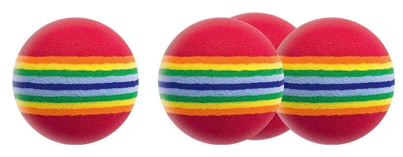 Longridge Multi-Coloured Foam Trainingsbälle, 6Stk.