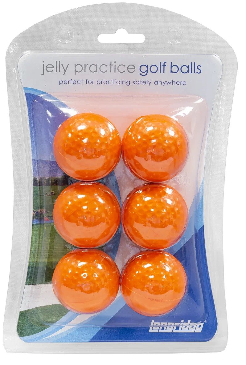 Longridge Jelly Practice Trainingsbälle, orange, 6Stk.