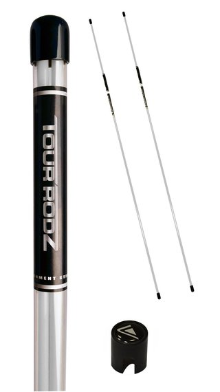 Longridge Tour Rods Trainingsschläger, weiss, 2Stk.