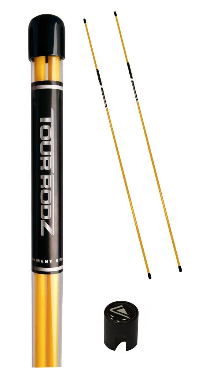 Longridge Tour Rods Trainingsschläger, gelb, 2Stk.