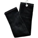 Longridge Luxury Three Fold Golf Handtuch, schwarz